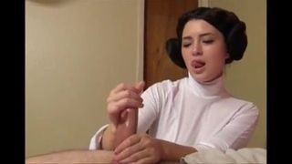 Leia hands, handjob of a princess