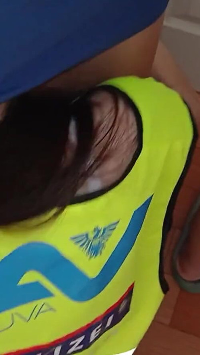 Captivating moment from "Three lesbian cops fucking in the police station"