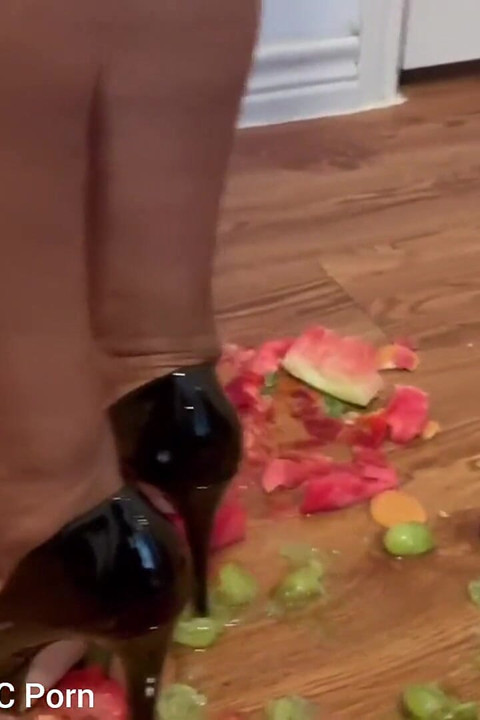 Squashing Fruits in My Black High Heels