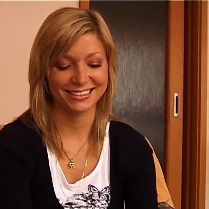 Horny Blonde MILF Smiles Seductively Ready for Filthy Fun