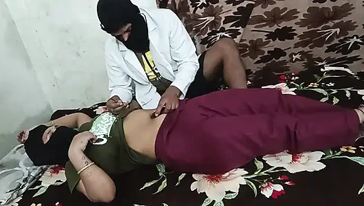 Doctor treatment the patient at her home