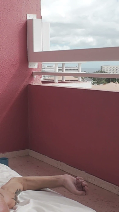 Fucked a Little Sexy Slut on the Balcony so Everyone Could See