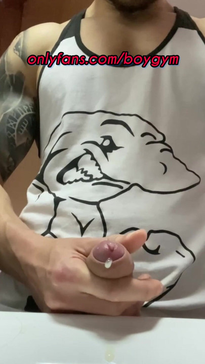 NO HANDS and NO FACE amazing CUMSHOT😈