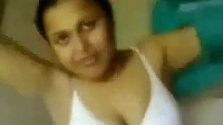 Beautiful desi babe stripping for fun