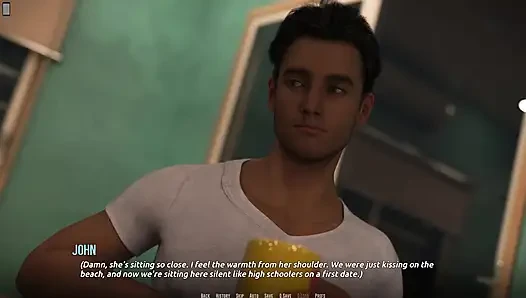 Dominos Beach 26 - John Has Alone Time with Fiona at the Beach & in Her Home - Kiss Scene