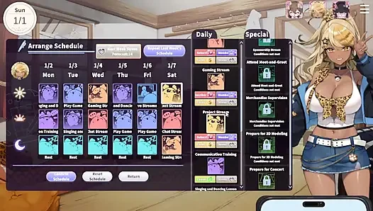1 V-Lover Playthrough. Lovely Women And Nice Art Style.