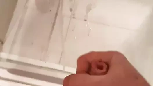 Cum blast on glass