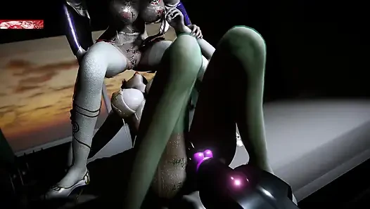 Schönheit digitale Diva: dicke titten, größere attitüde - Hentai mit 3D-Animation