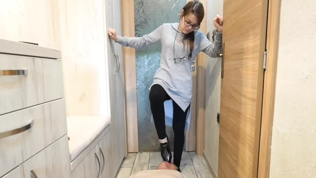 Licking shoes