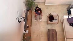 Due lesbiche calde catturate dalla telecamera