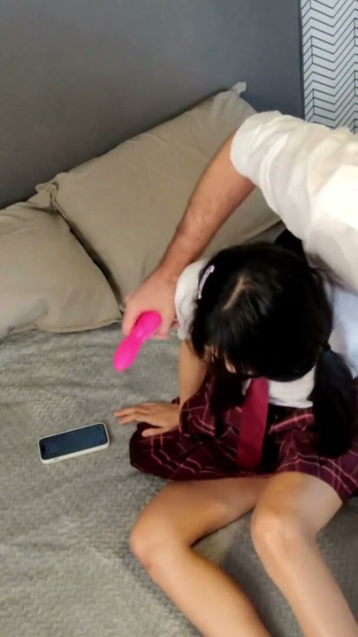 Stepdaughter caught masturbating - stepdaddy finds out and fucks the schoolgirl | Clip 1