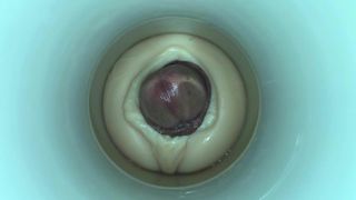 Ejaculator door sperma cam man