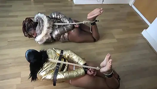 Coco & Mila's Sensual Puffer Jacket Bondage Escapade! (fullhd)