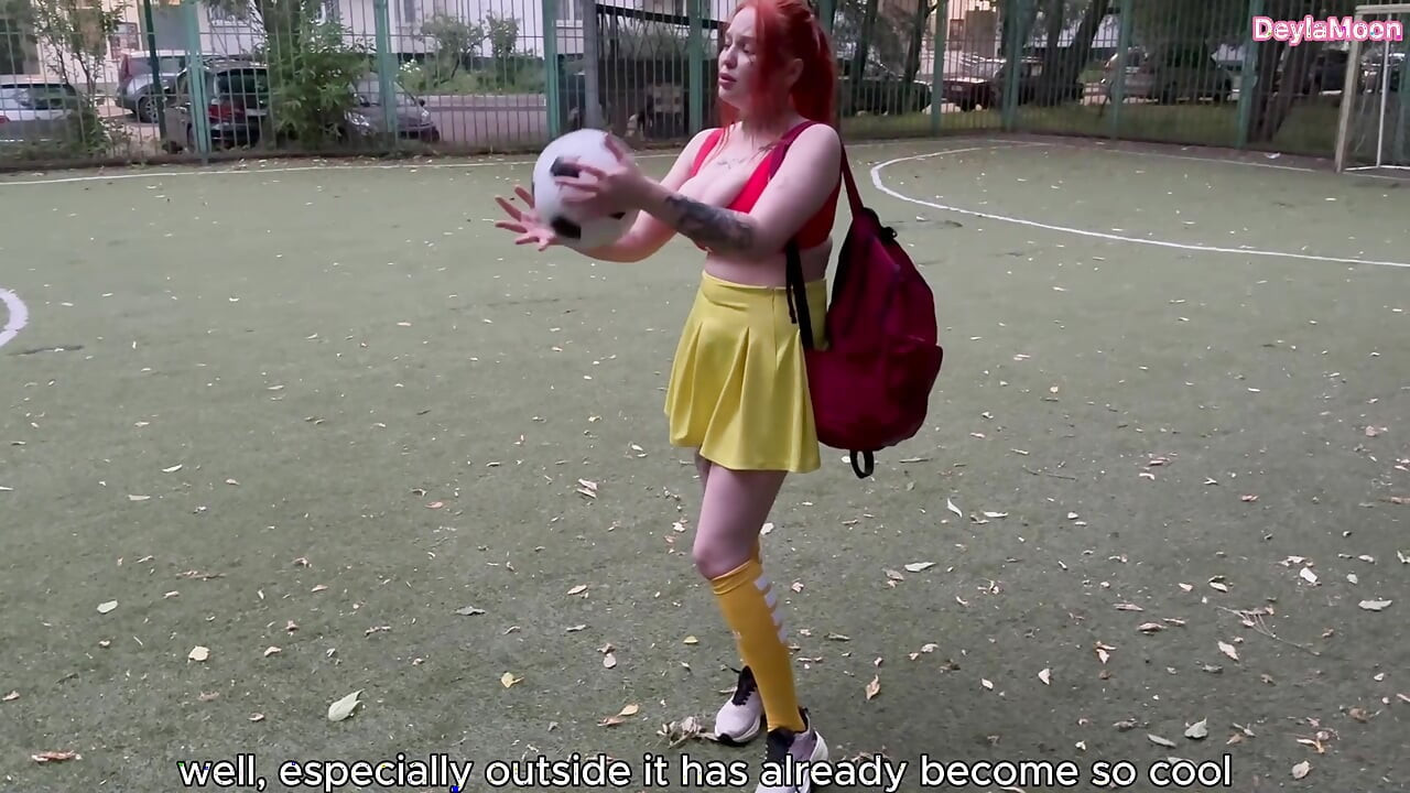 A female soccer player sucked me off in a public place and I came inside her pussy.
