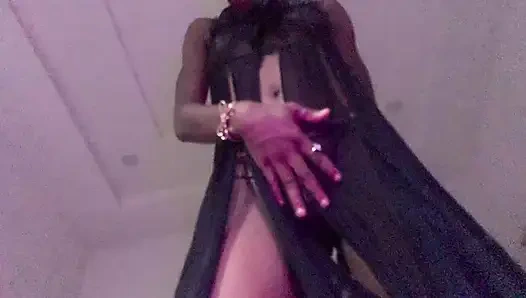 Slow motion ebony teen sexy dance winding wet  pussy  close up