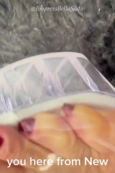 Transparent Platform Heels and Imperatrizbella's Sexy Red Nails