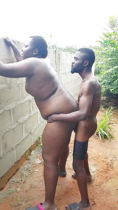 I pinned my chubby boyfriend to the wall and fuck him very hard
