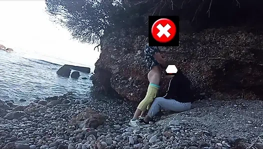 Plajda iki kez ağzına boşaldım