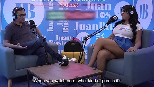 Giant Titted Latina Rosxanagutierrez Penetrated by the Fuck Machine on Juan Bustos Podcast