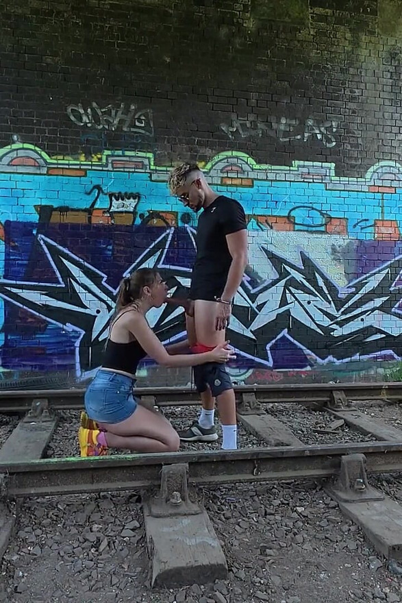 Alice Maze Fake Rail, Picked up and Fucked in Train Station