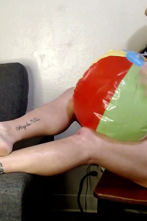 Bright Beach Ball Blow up and Bounce Inflatables Fetish