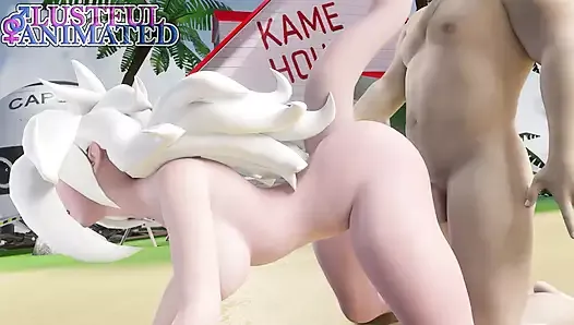 Android 21 is fucked doggystyle in Kame House.