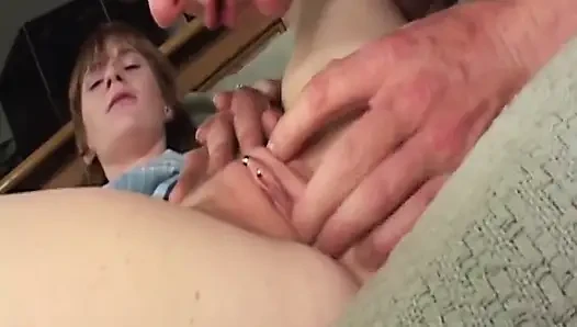 Tongue Devouring Hairy Pussy Close-up Sloppy Wet Feast