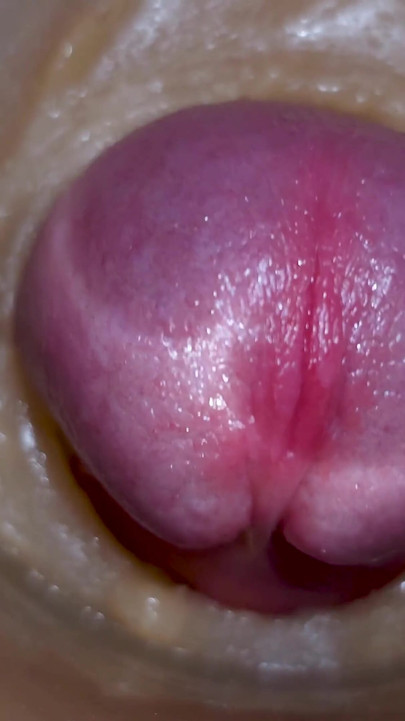 Extreme close up!  Injecting a large dose of sperm pussy toy Camera  4k | Clip 2