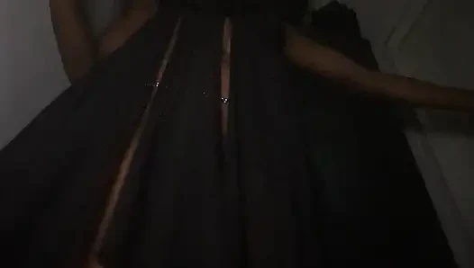 Heißes ebenholz-schätzchen facesitting, sexy tanzen, fette muschi zeigt knackarsch (teil 2) pOV