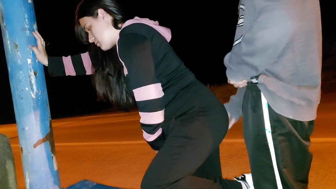 Fucking the Married Woman's Ass at The Bus Stop