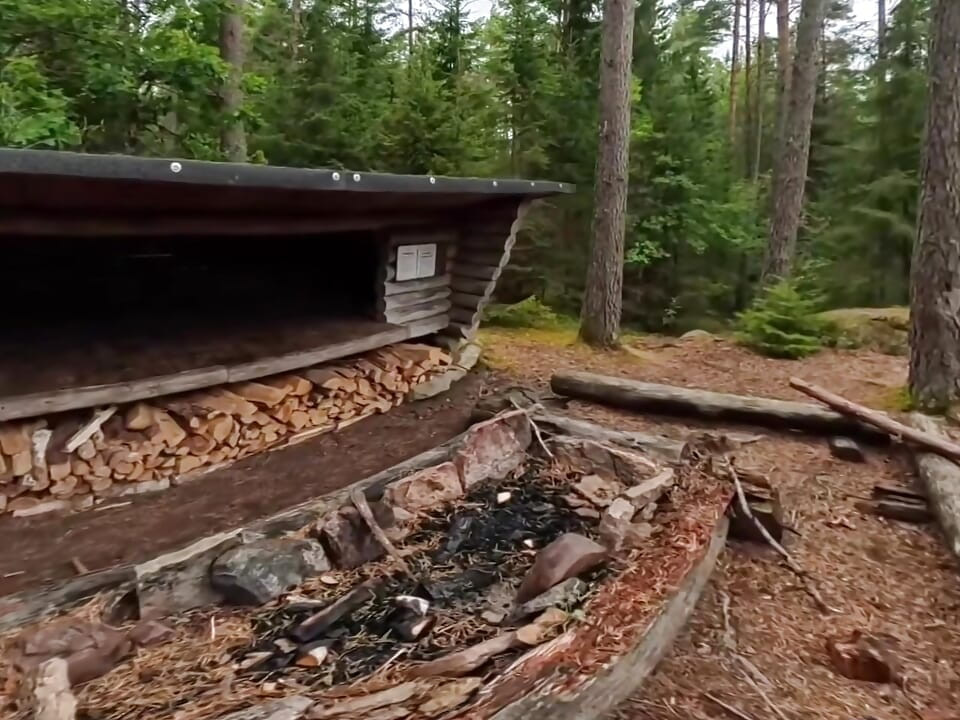 Naked at a "Stuga" in Sweden