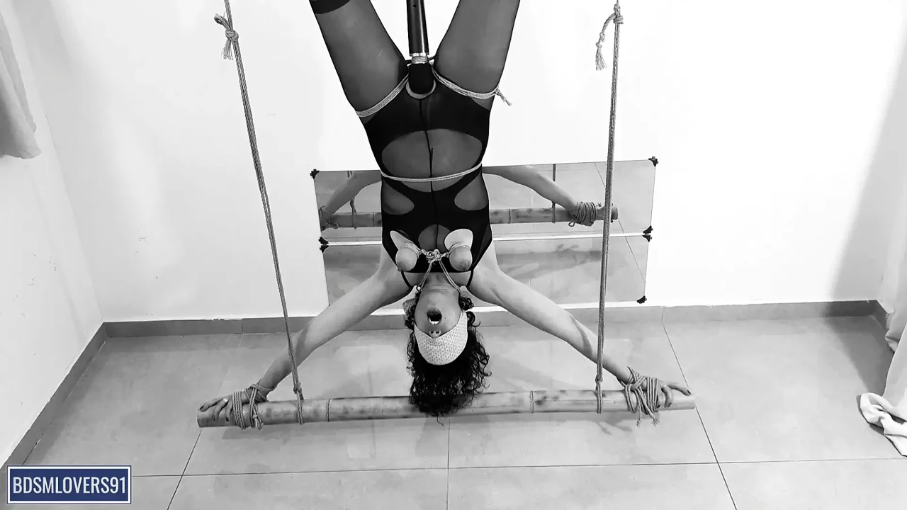 Upside Down Bondage Orgasm