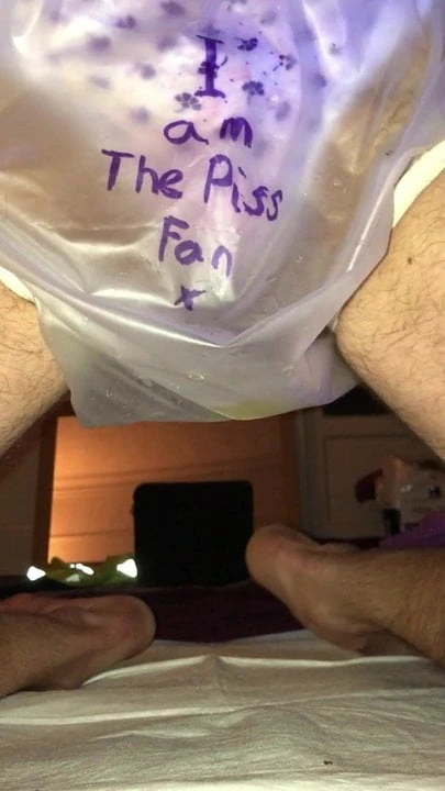 Pissing through my cottton panties into my plastic panty