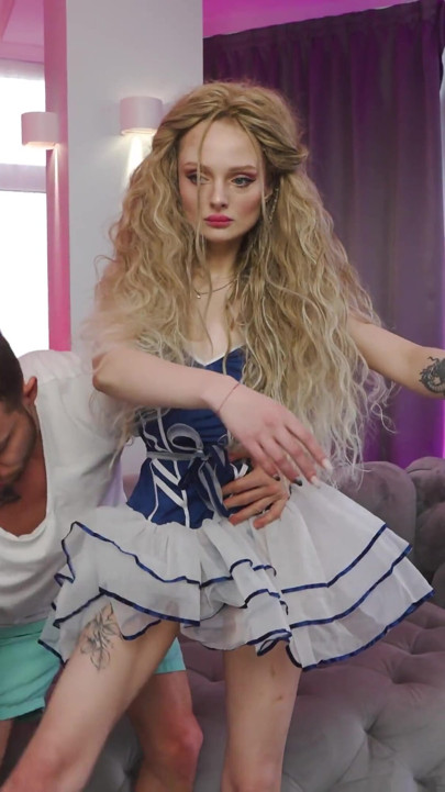 Skinny Flexi Doll Gets Rough Ass Fucked