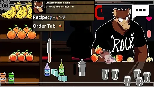 Seks hardcore dengan bartender seksi (Hazel si bartender)