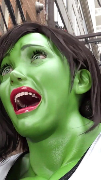Must-see moment from "tifa lockheart turns into she hulk"