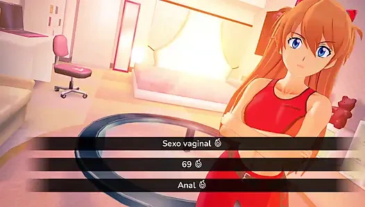 My Hentai Fantasy - All scenes from Sex with Asuka from Evangelion