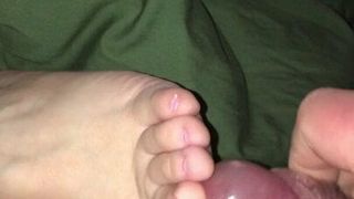 Dedos do pé da esposa gostosa