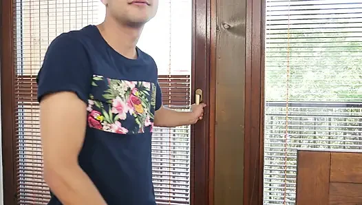 Hot Latin Twink Edges His Huge Cock & Tight Asshole