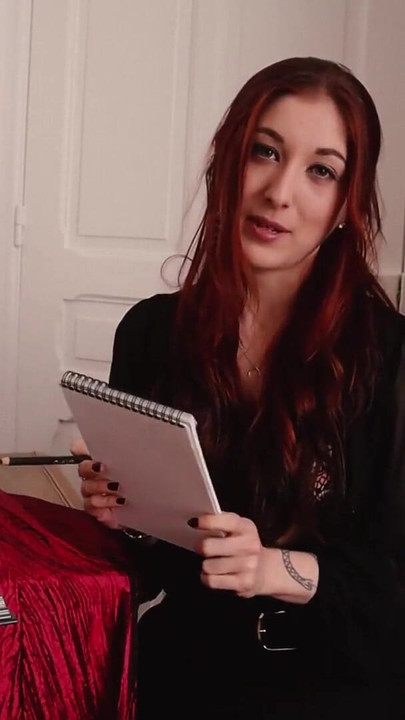 Memorable moment from "JOI - Art student gives you instructions - Trish Collins."