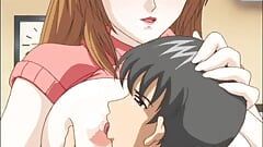 Anime tiener seksorgie met rondborstige slet spitroast