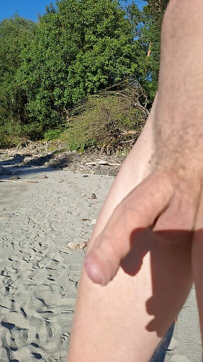 On the beach in Austria Friends holiday every day