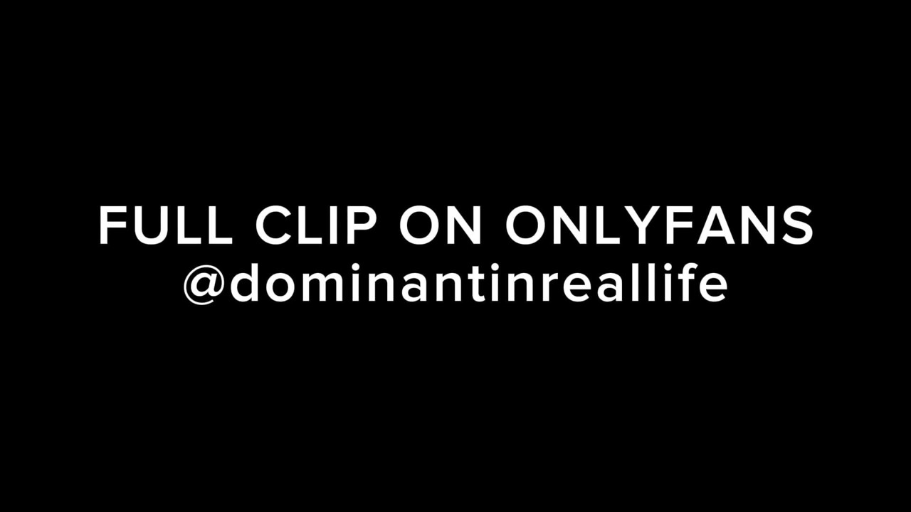 Hard femdom scene pegging, chastity and orgasm control for submissive male