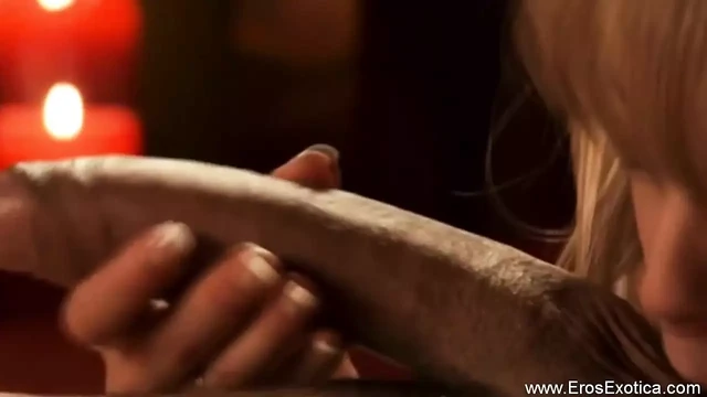 Blonde Haired Beauty Interracial BJ