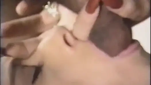 Черно-белая трахающаяся вечеринка вчетвером