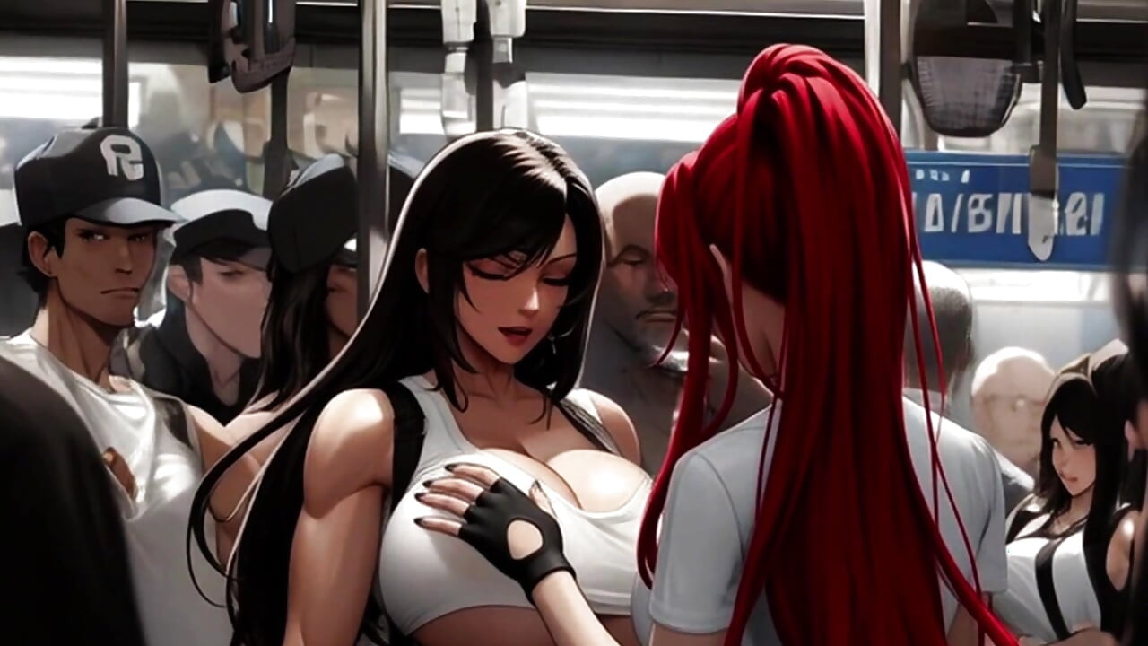 Tifa's Incredible Tits Get Noticed On The Midgar Train