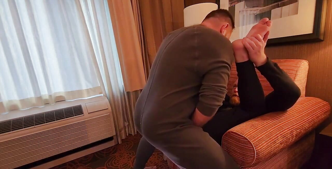 Hairy Bear Seattle Stepdad Breeds Ginger Cub Logan Stanley in His Hotel Room
