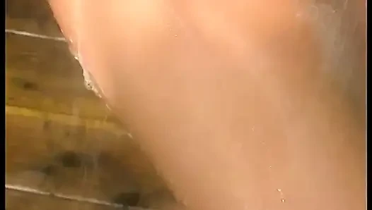 Black Guy in the Bath Tub with Soda Thru His Blonde Fuck Slut's Pussy
