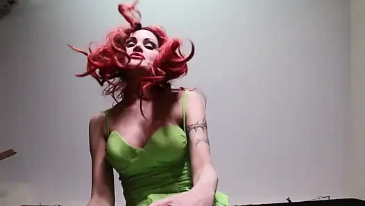 Redhead Italian mistress in black boots humiliates you