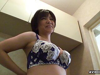 Japanese lady Meguru Kosaka is enjoying, uncensored